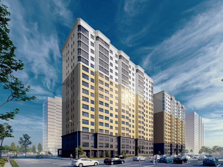 1-к. квартира, 38,1 м², 2/17 эт.