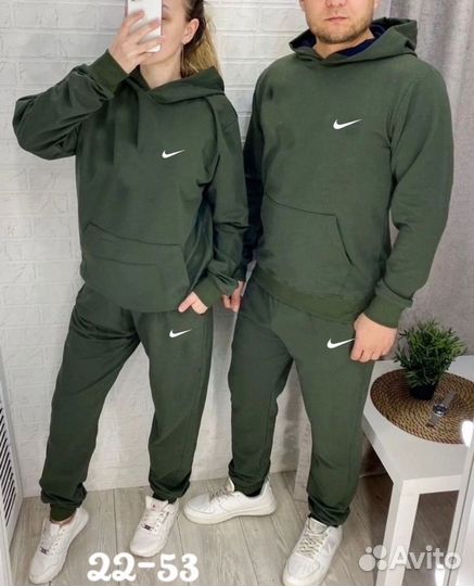 Спортивный костюм парный nike трикотаж двух нить