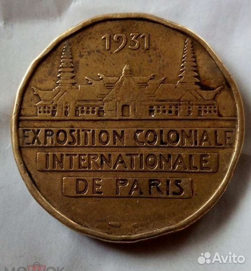 Медаль Франция 1931, медаль Океания