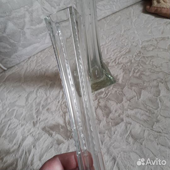 Ваза стекло для 1 цветка форм берц СССР 1930г