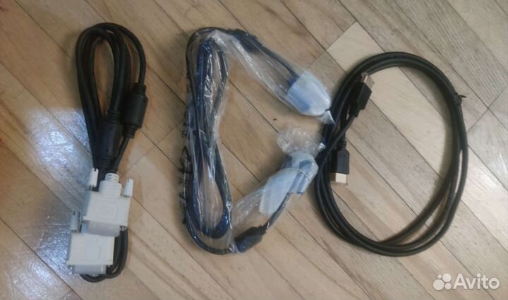 Кабель VGA, DVI, hdmi, питания и удлинитель пит