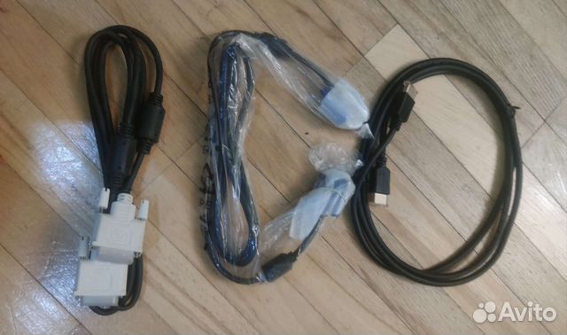 Кабель VGA, DVI, hdmi, питания и удлинитель пит