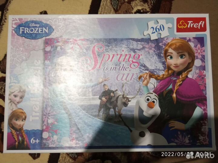 Пазл холодное сердце 260 деталей макси