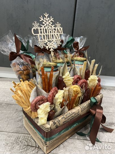 Мужские съедобные букеты, подарок мужчине