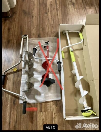 Титановый ледобур 150мм. Новый