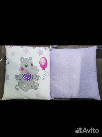 Мягкие бортики для детской кроватки