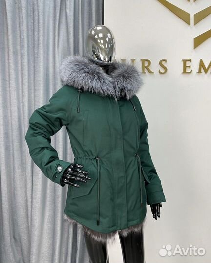 Парка с натуральным мехом