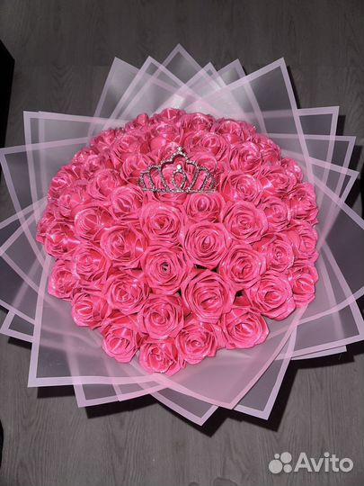 Блестящие букеты из лент