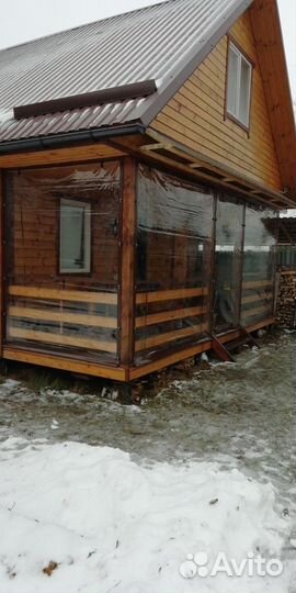 Мягкие пвх окна на беседку