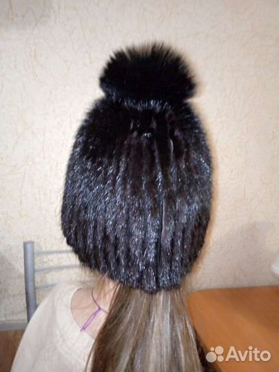 Шапка норковая женская