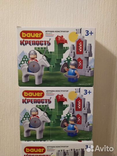 Конструктор bauer (крепость) 6 коробок.цена за все