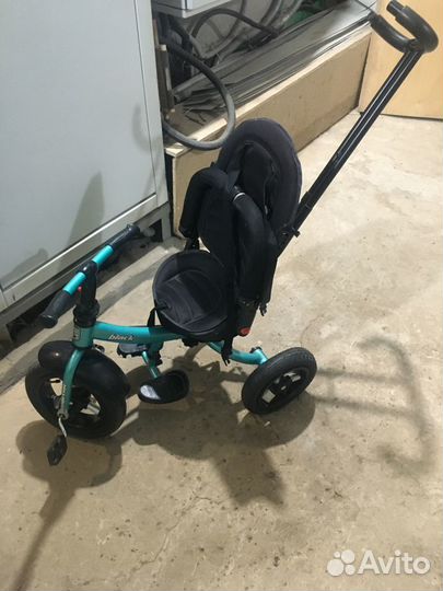 Трехколесный детский велосипед с ручкой бу