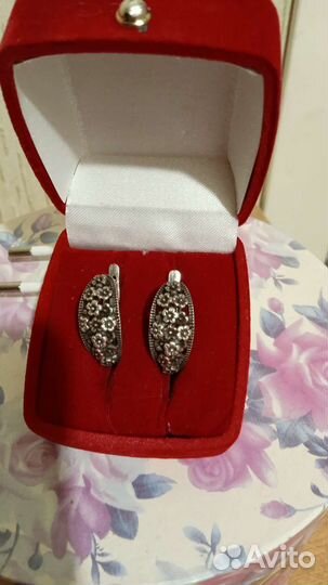 Серебряные серьги 925 проба