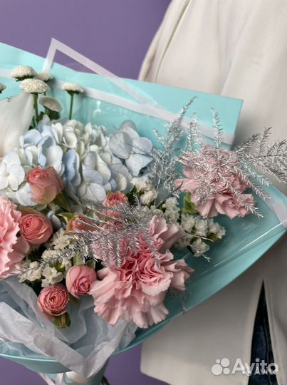 Букет цветов. Розы, Пионы