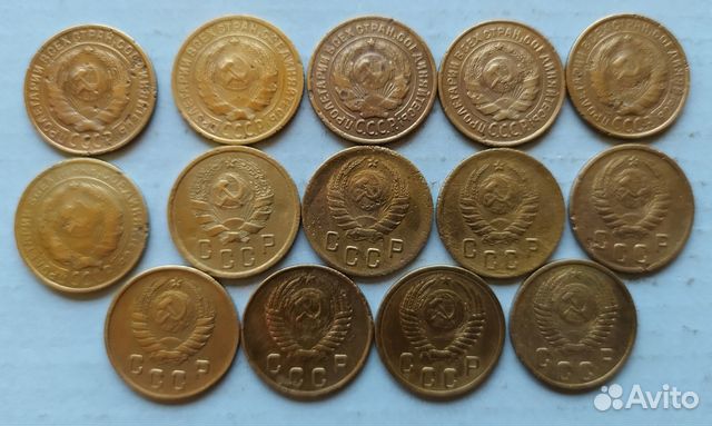 Монеты СССР 1926-1957г.г. (бронза)
