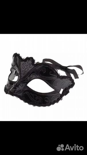 Маска на глаза пластиковая карнавальная маскарадна