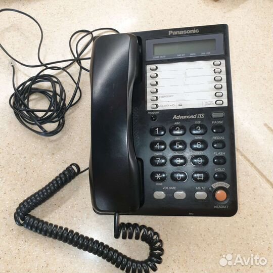 Стационарный телефон panasonic KX-TS2365RUB