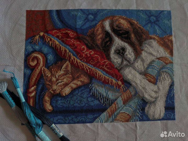 Вышивка крестиком ручная работа