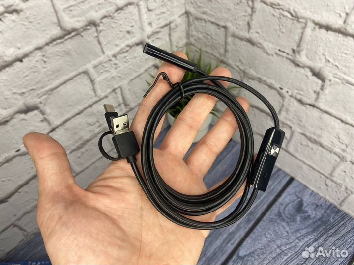 Эндоскоп для смартфона Micro+Type-c Новый