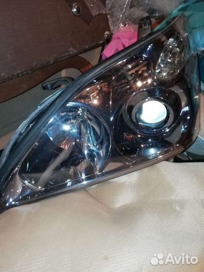 Фара левая Lexus RX400h 2008, синяя