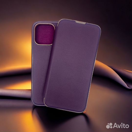 Чехол для iPh 14 PRO MAX книжка younicou (бордов)