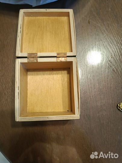 Шкатулка деревянная СССР ручная роспись