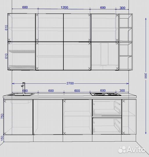 Кухонный гарнитур от производителя