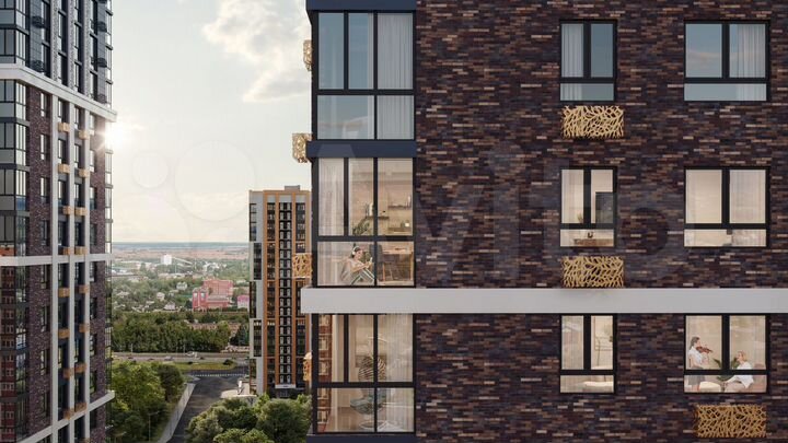 2-к. квартира, 75,3 м², 6/25 эт.