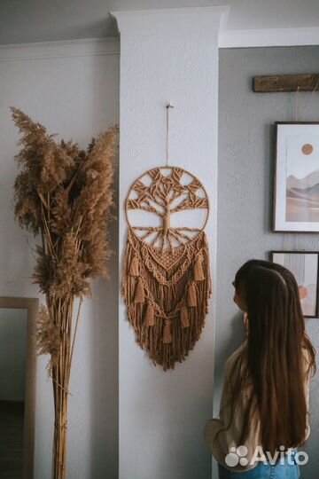 Древо жизни, настенный декор макраме