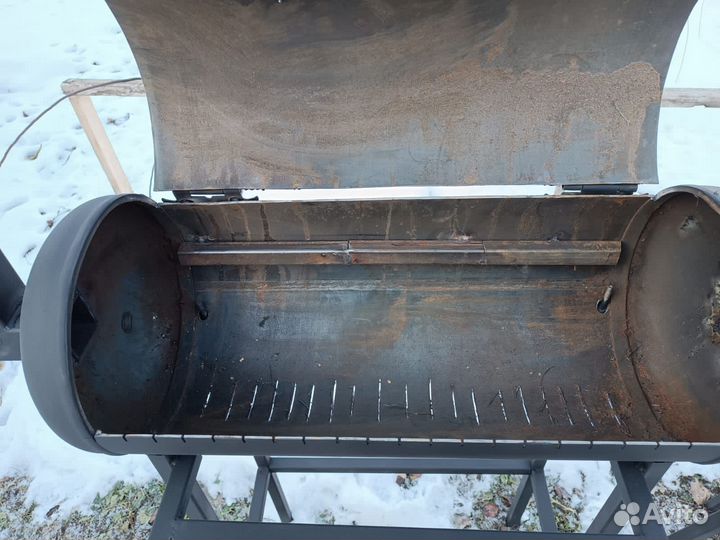 Мангал с печью под казан