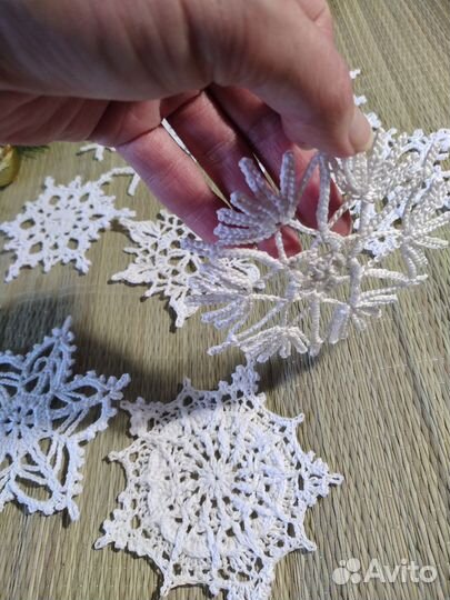 Снежинки вязаные крючком