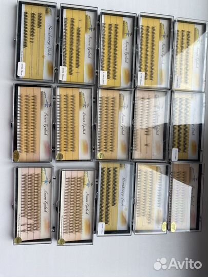 Накладные ресницы пучки