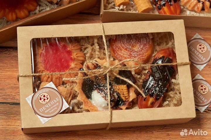 Мыло ручной работы - «Печенье»