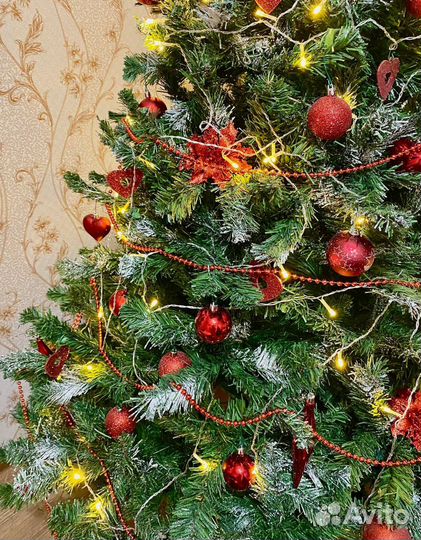 Ель искусственная заснеженная 210 см ёлка бу