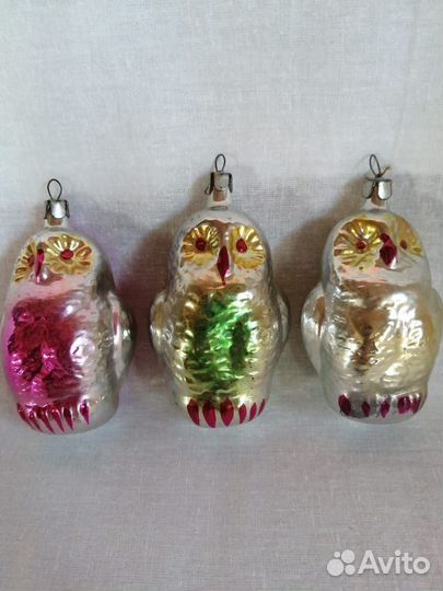 Елочные игрушки Сова