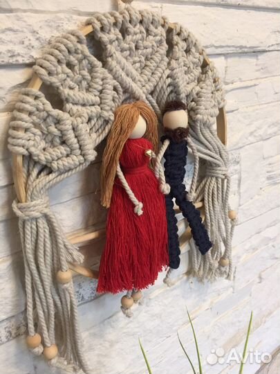 Подарок макраме семья