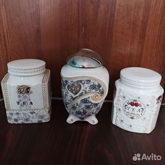 Керамическая ёмкость для хранения чая