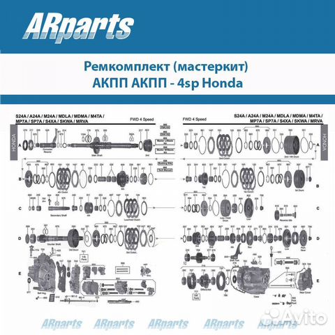 Ремкомплект акпп s4ta