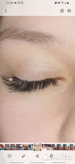 Наращивание ресниц на дому