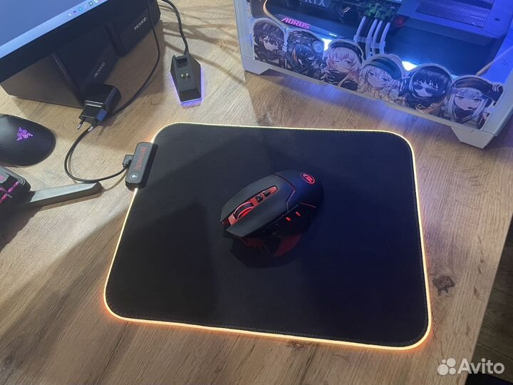 Мышь и коврик redragon