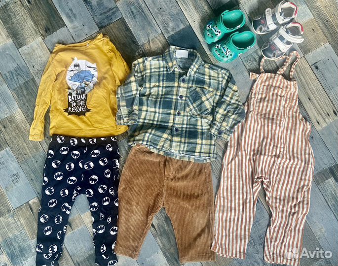 Вещи и обувь пакетом на мальчика 80,86,92