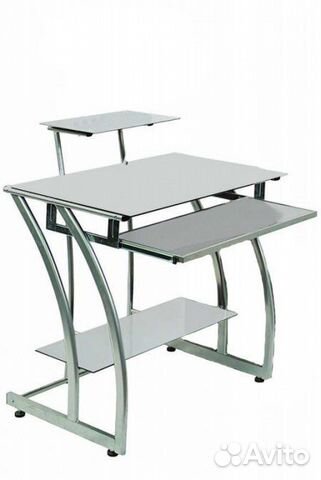 Компьютерный стол бюрократ gd-010 white (без подст