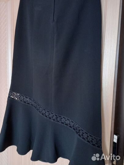 Юбка черная длинная