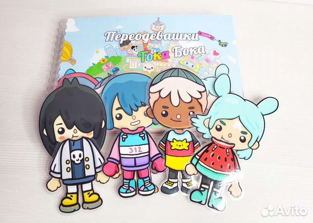 Тока Бока альбом на липучках, переодевашки