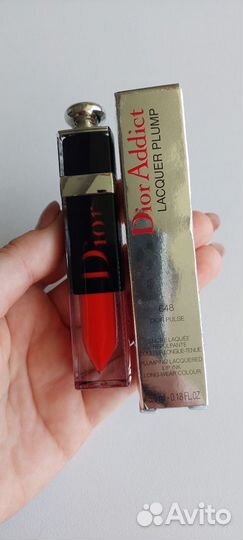 Dior, лаковый тинт для губ 648, новый, оригинал