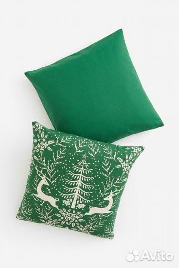 Наволочка новогодняя hm home 50*50 2шт