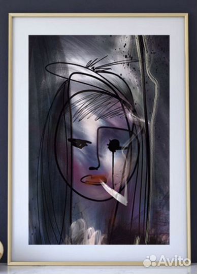 Картина интерьерная абстракция