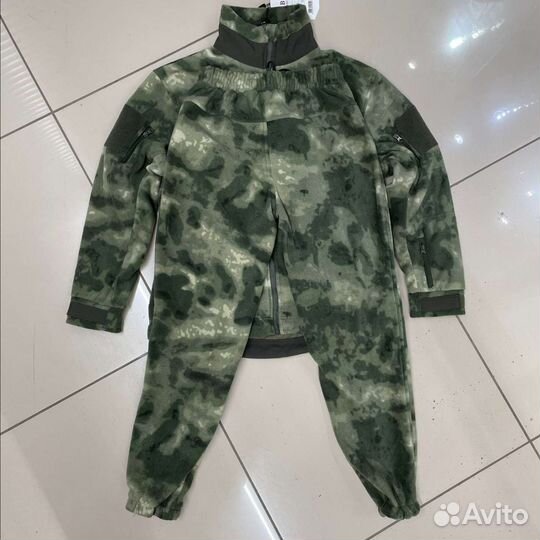 Флисовый костюм мужской военный Мох