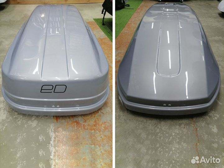 Автобокс Магнум 580 л серый глянец