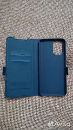 Чехол-книжка DF для Xiaomi Redmi Note 10/10S синий